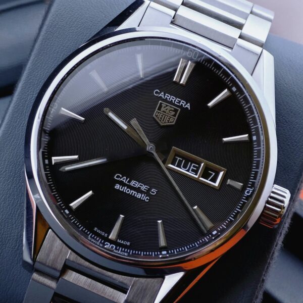 TAG Heuer Carrera Calibre 5 Day-Date Ref. WAR201A.BA0723 (WAR201A-1) - Image 8