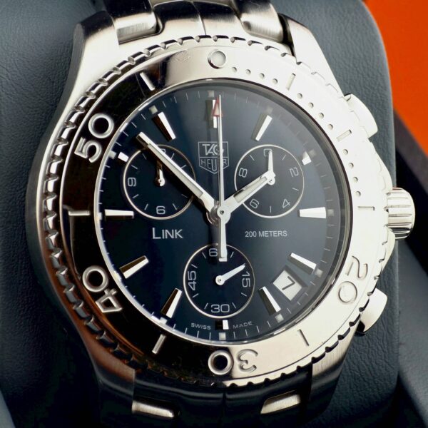 Tag Heuer Link Chronograph Blue Dial CJ1112.BA0576 - Image 9