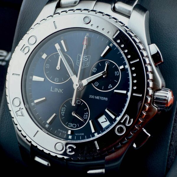 Tag Heuer Link Chronograph Blue Dial CJ1112.BA0576 - Image 8