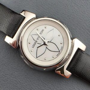 Louis Vuitton Tambour Bijou Stainless Steel Quartz Watch Q151C
