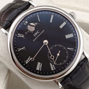 IWC IW544801 Portofino Moonphase Manual Wind Black Dial