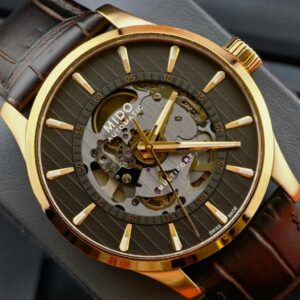 Mido Multifort Skeleton Dial Rose Gold PVD (Ref. M038.436.36.061.00)