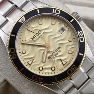 Mido Ocean Star 39M Caliber 72 (Cream Dial / Black-Gold Bezel) Ref: M026.907.21.021.00