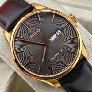 Mido Belluna Automatic Grey Dial Leather Strap Men's Watch M024.630.36.291.00