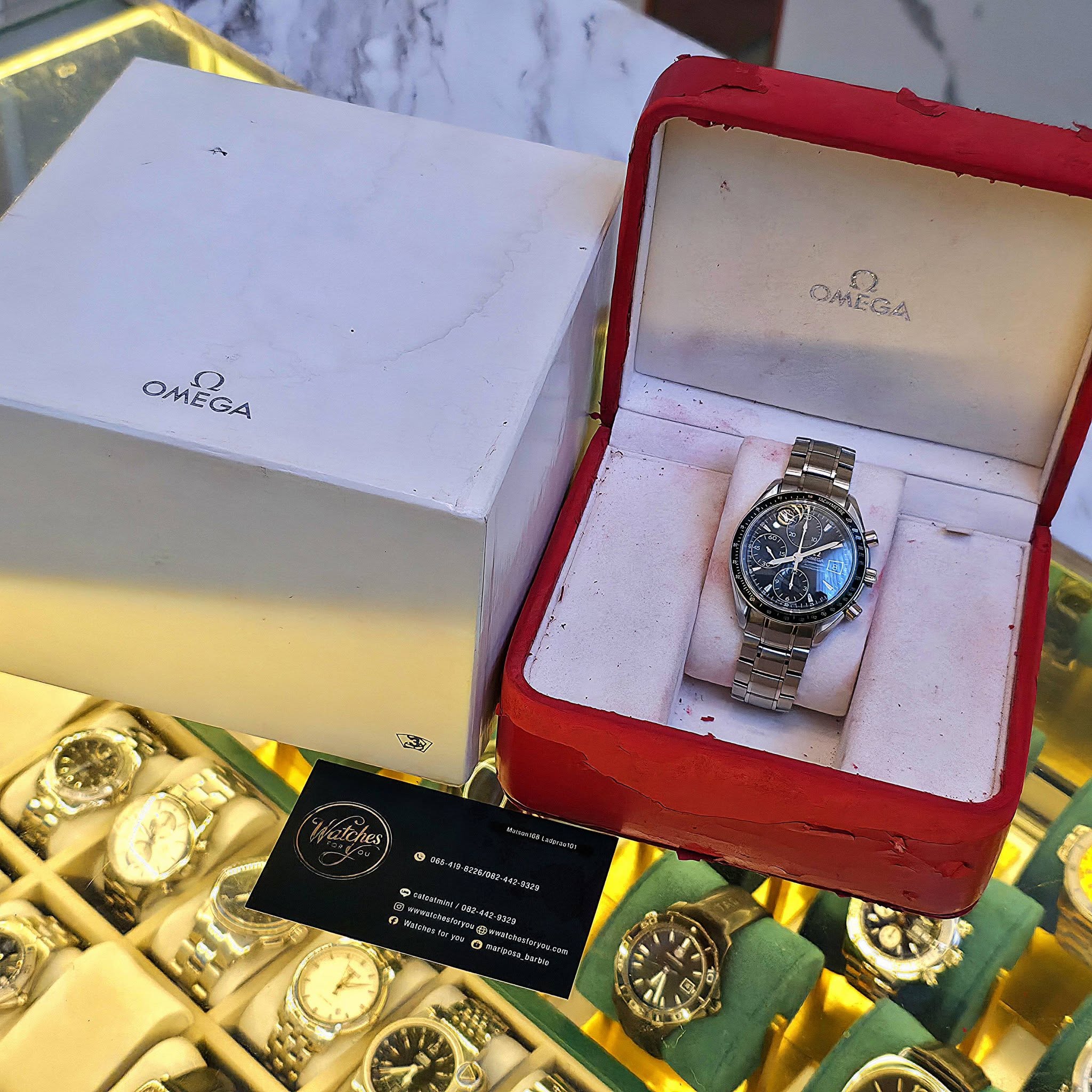 Omega Speedmaster Date Chronograph 40mm Black Dial Steel Ref.3210.50.00 - Image 7