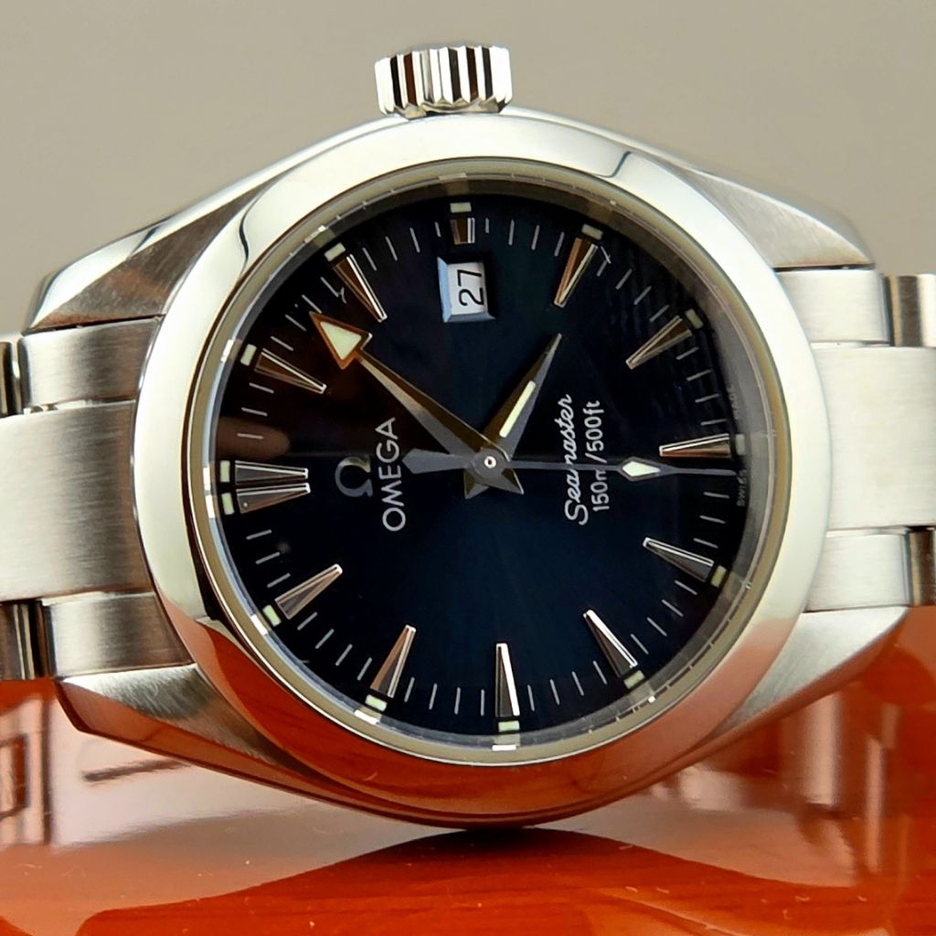 OMEGA Seamaster Aqua Terra 150M Ref:2577.80.00 Lady Size Blue Dial - Image 10