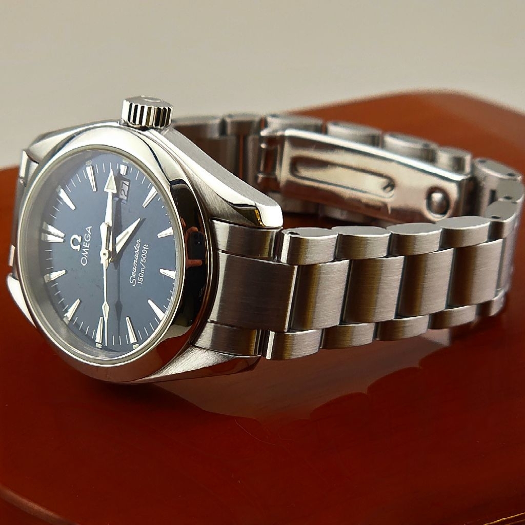 OMEGA Seamaster Aqua Terra 150M Ref:2577.80.00 Lady Size Blue Dial - Image 5