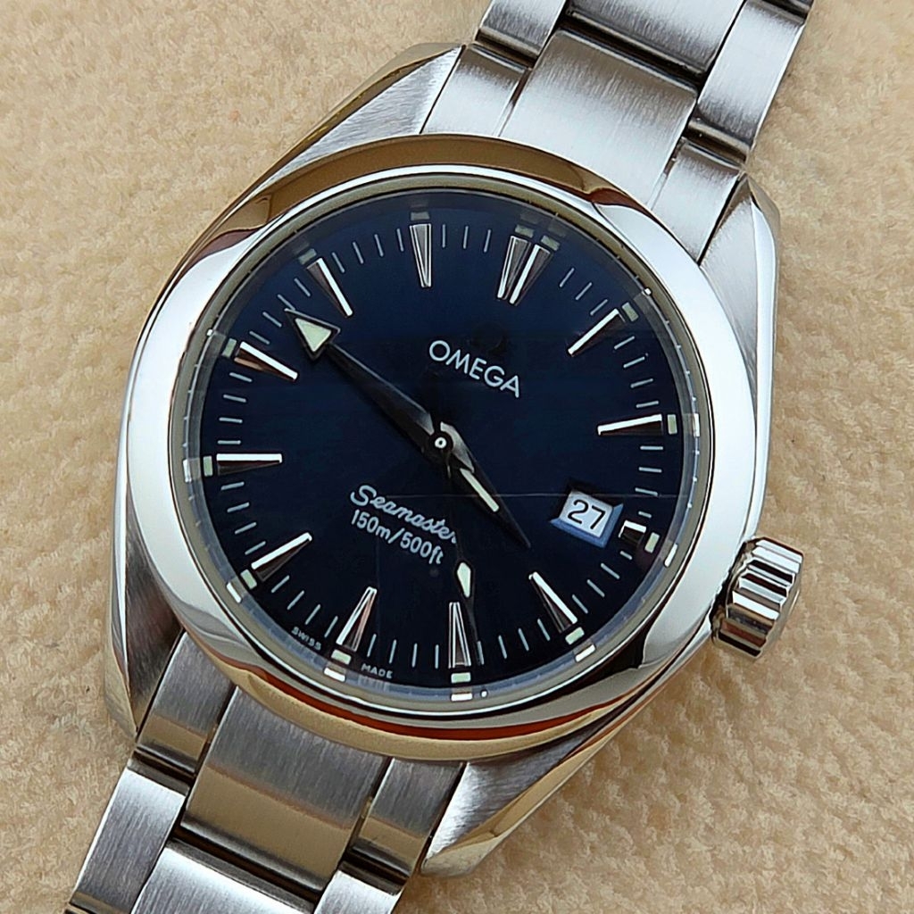 OMEGA Seamaster Aqua Terra 150M Ref:2577.80.00 Lady Size Blue Dial - Image 3