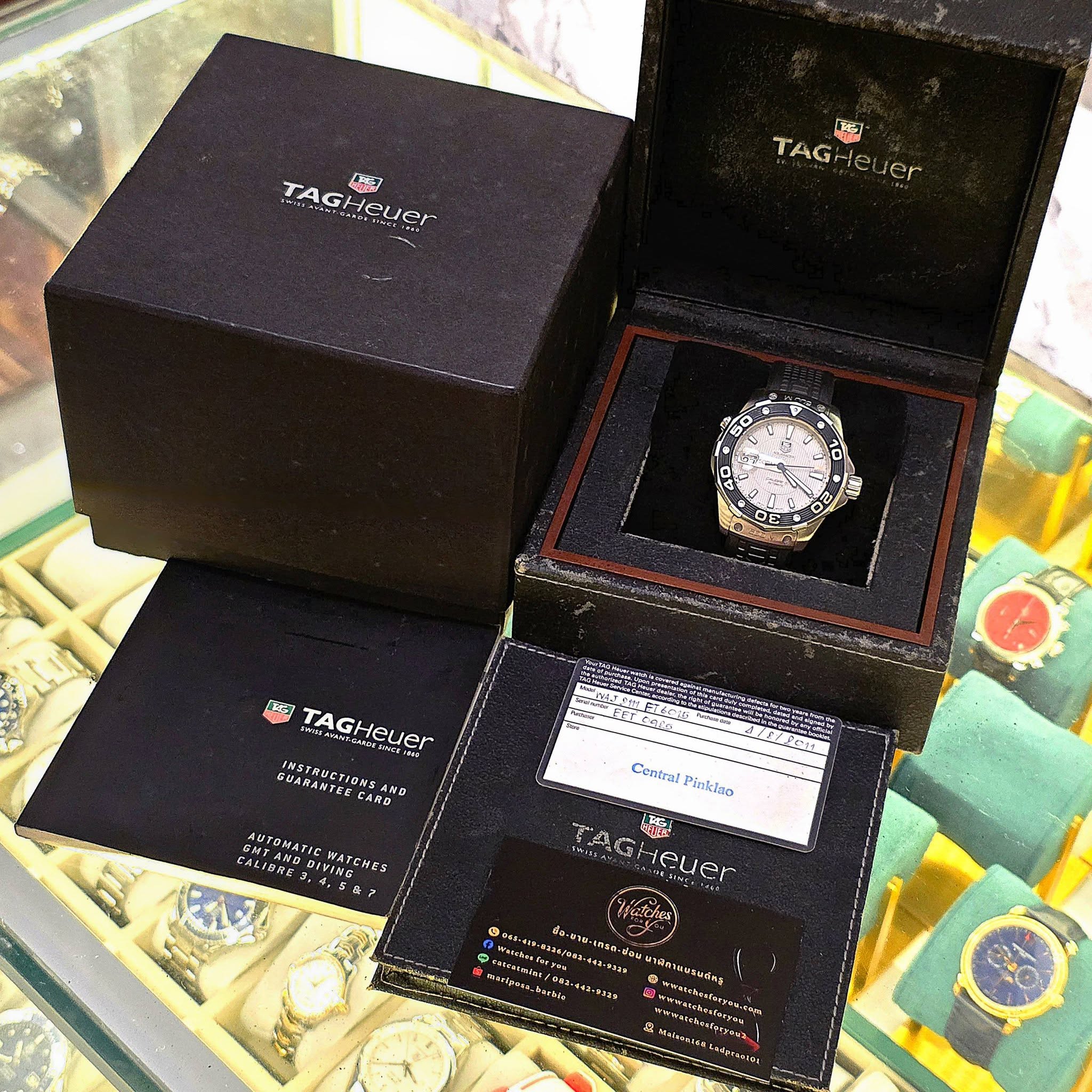 Tag Heuer Men’s Aquaracer Leonardo Automatic 500M Calibre 5 WAJ2111 - Image 8