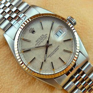 Rolex Datejust 16014 Silver Linen Dial Automatic