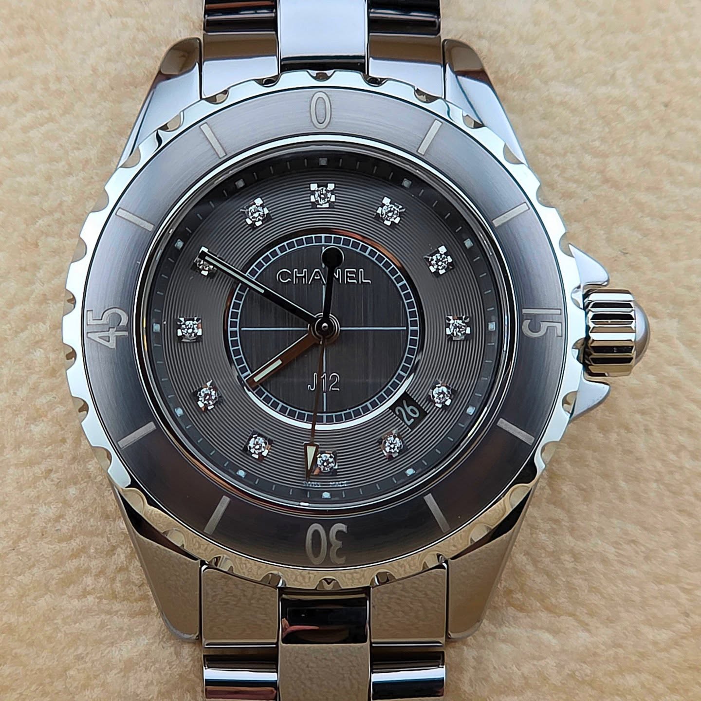 CHANEL J12 Diamond Index & Ceramic Lady Watch - Image 4
