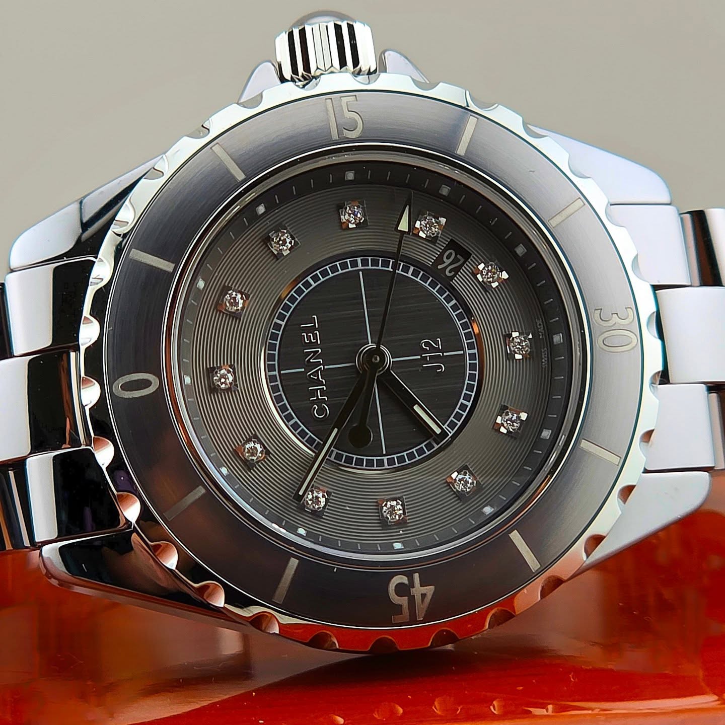 CHANEL J12 Diamond Index & Ceramic Lady Watch - Image 6