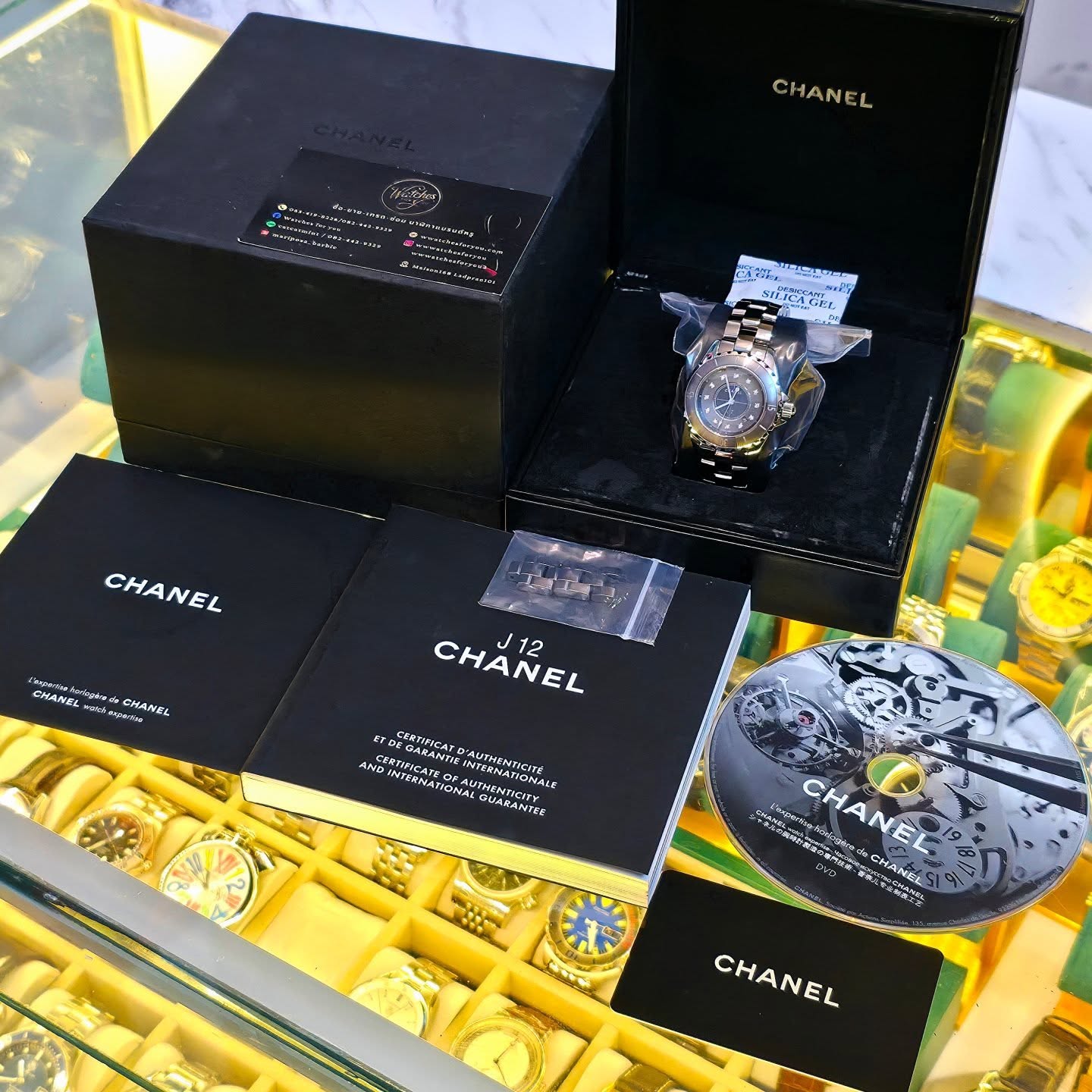 CHANEL J12 Diamond Index & Ceramic Lady Watch - Image 9