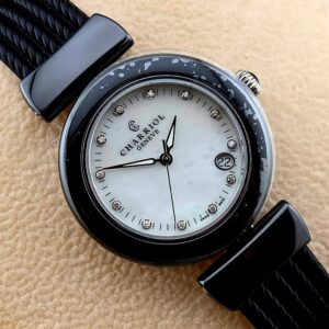Charriol AEL Ladies Black Ceramic Diamond Ref. AE33CB.173.003