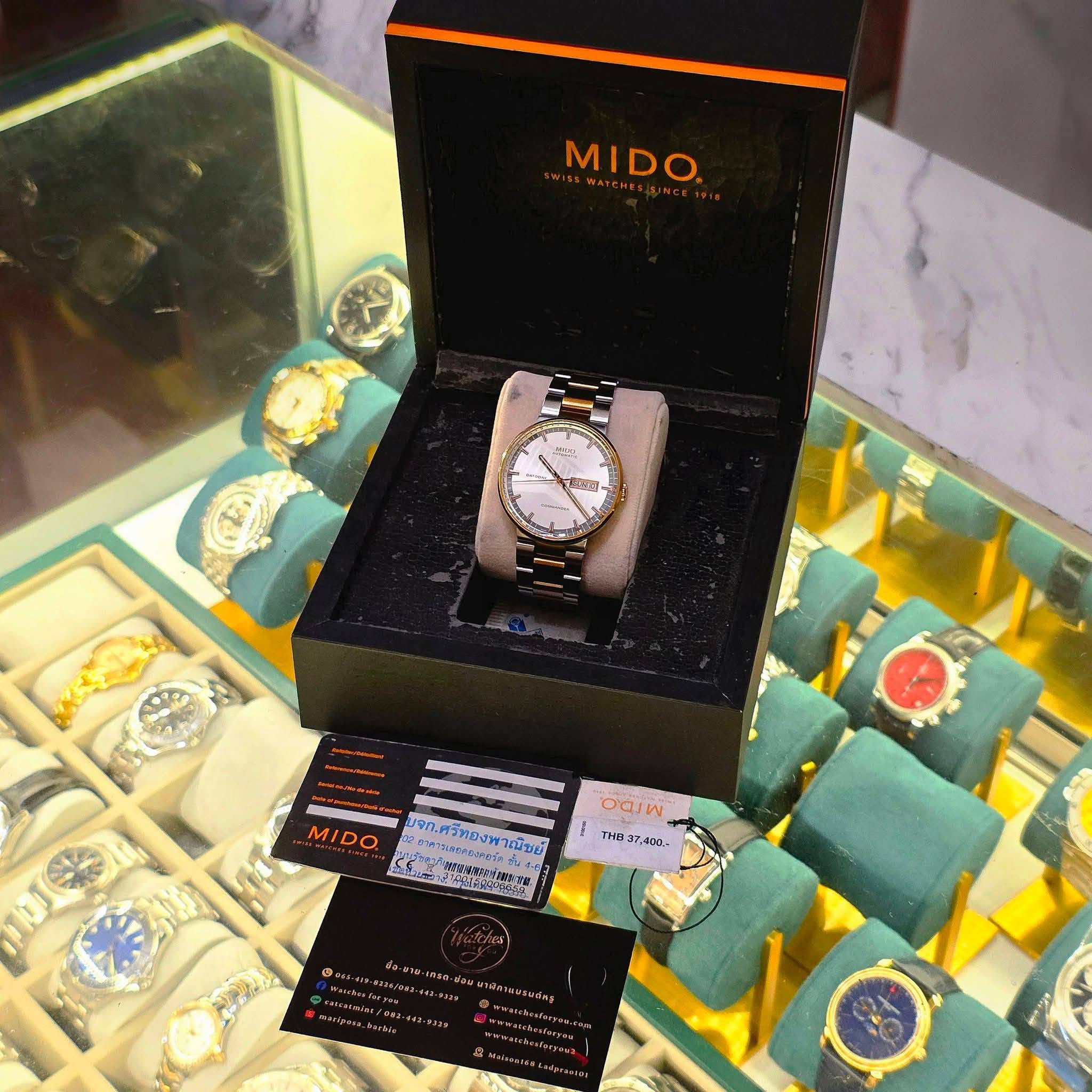 MIDO Commander Datoday Ref. M014.430.22.031.00 Automatic Two-Tone Tone - Image 3