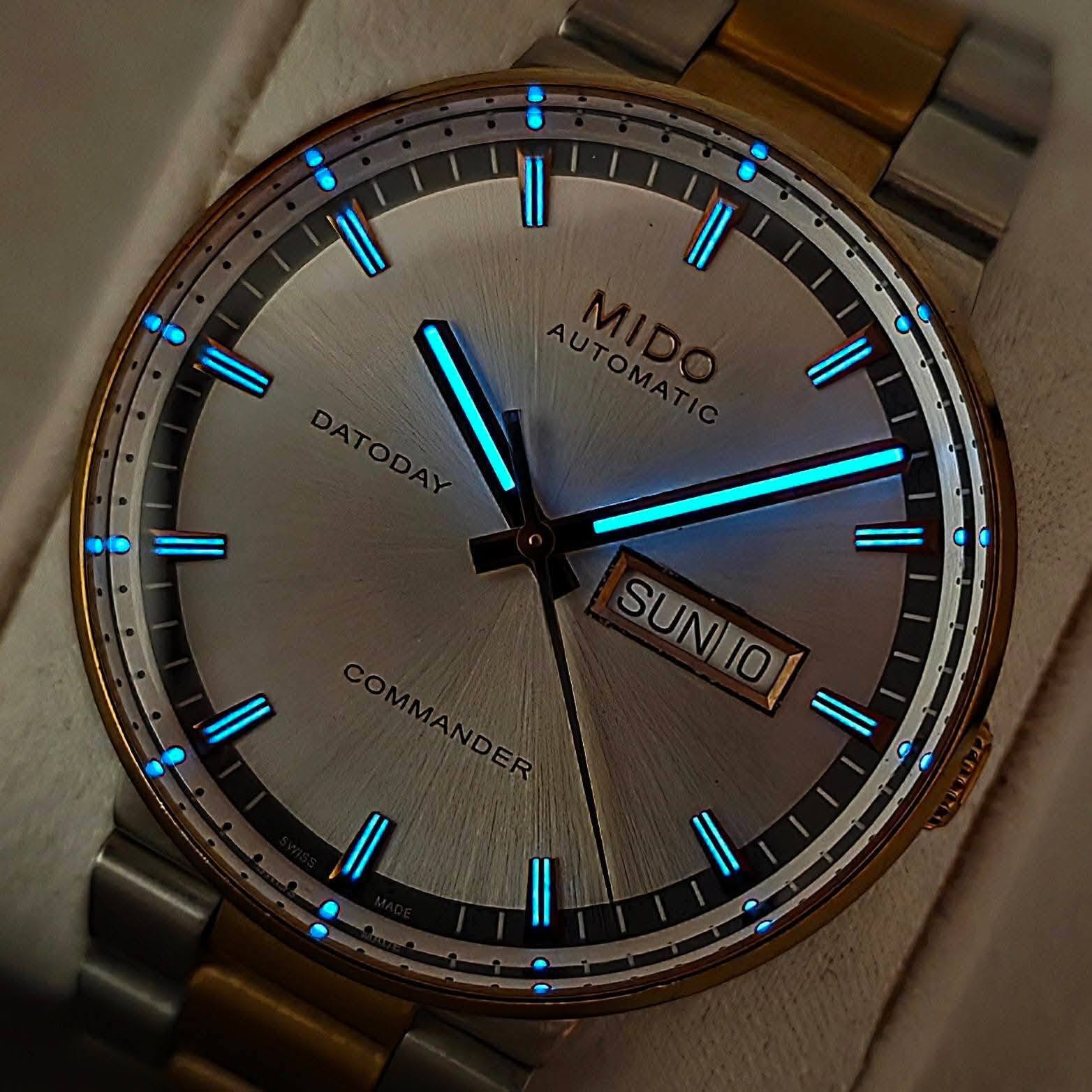 MIDO Commander Datoday Ref. M014.430.22.031.00 Automatic Two-Tone Tone - Image 9