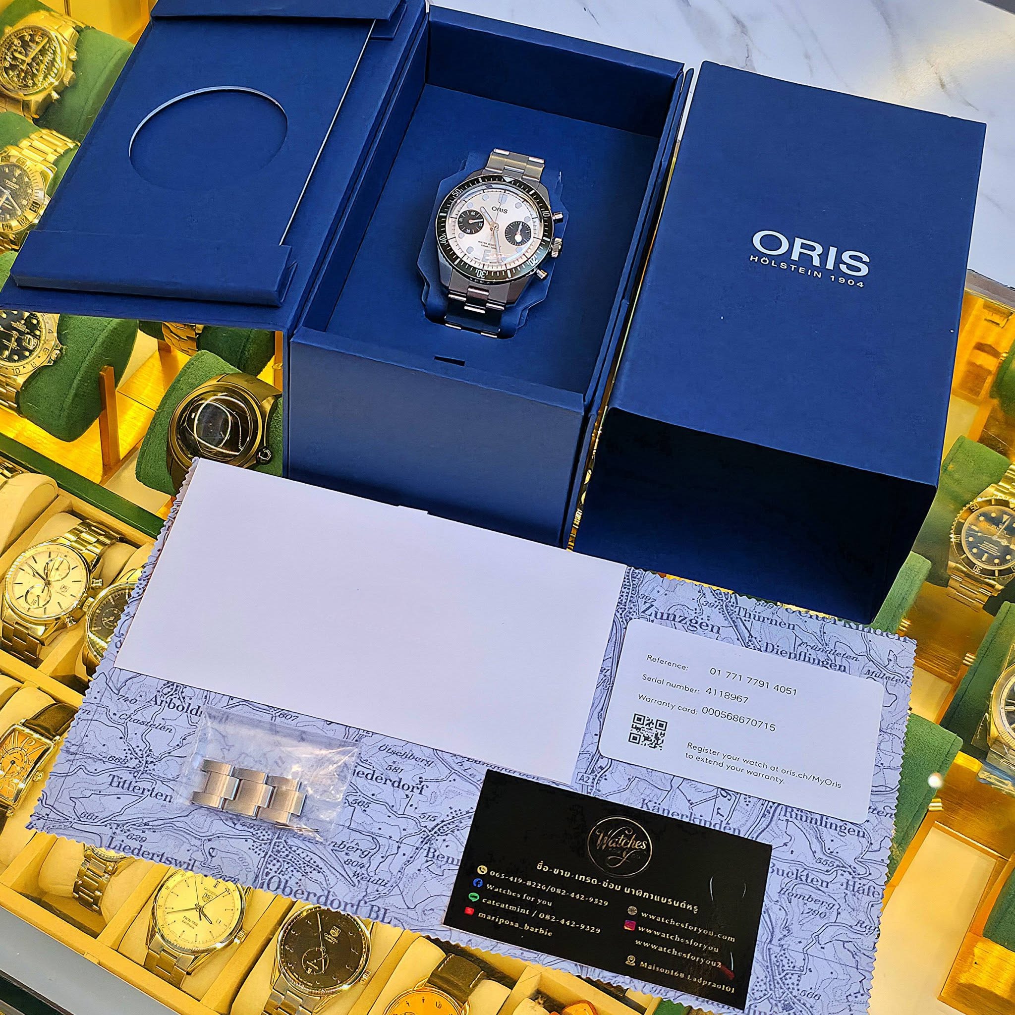 Oris Divers Sixty‑Five Chronograph Reference 01 771 7791 4051-07 8 20 18 - Image 10