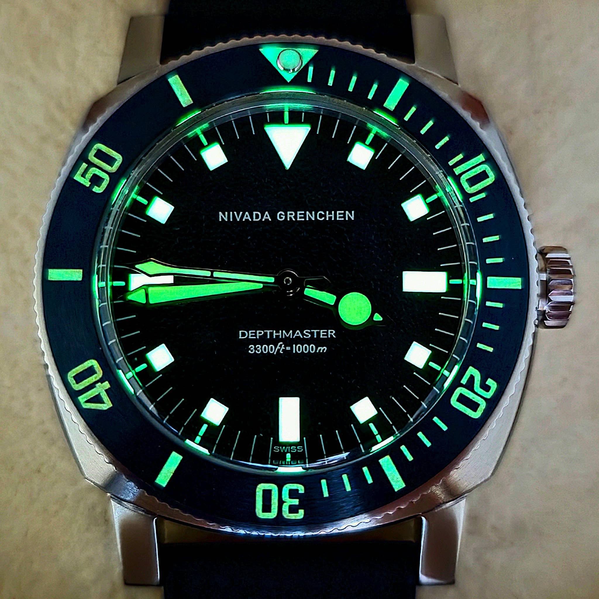 Nivada Grenchen Depthmaster Blue Limited Edition Blue (122/150) - Image 6