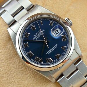 Rolex Oyster Perpetual Datejust Ref. 16200 Blue Roman Dial