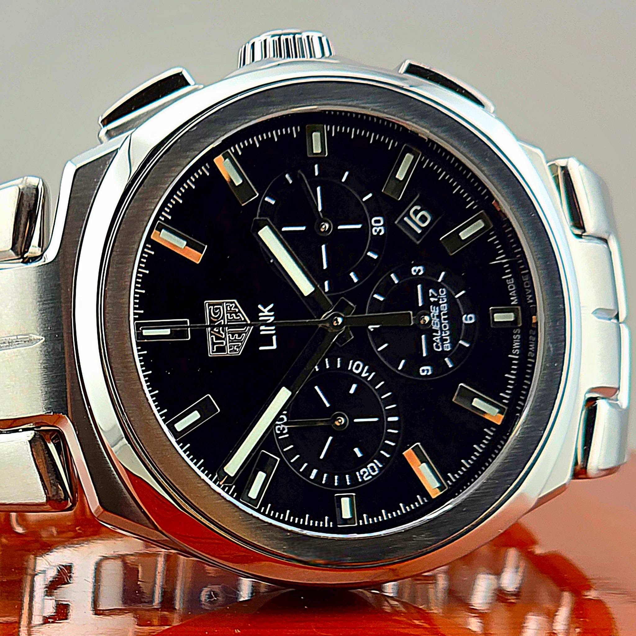 TAG Heuer Link Calibre 17 Automatic Chronograph Ref. CBC2110.BA0603 - Image 3