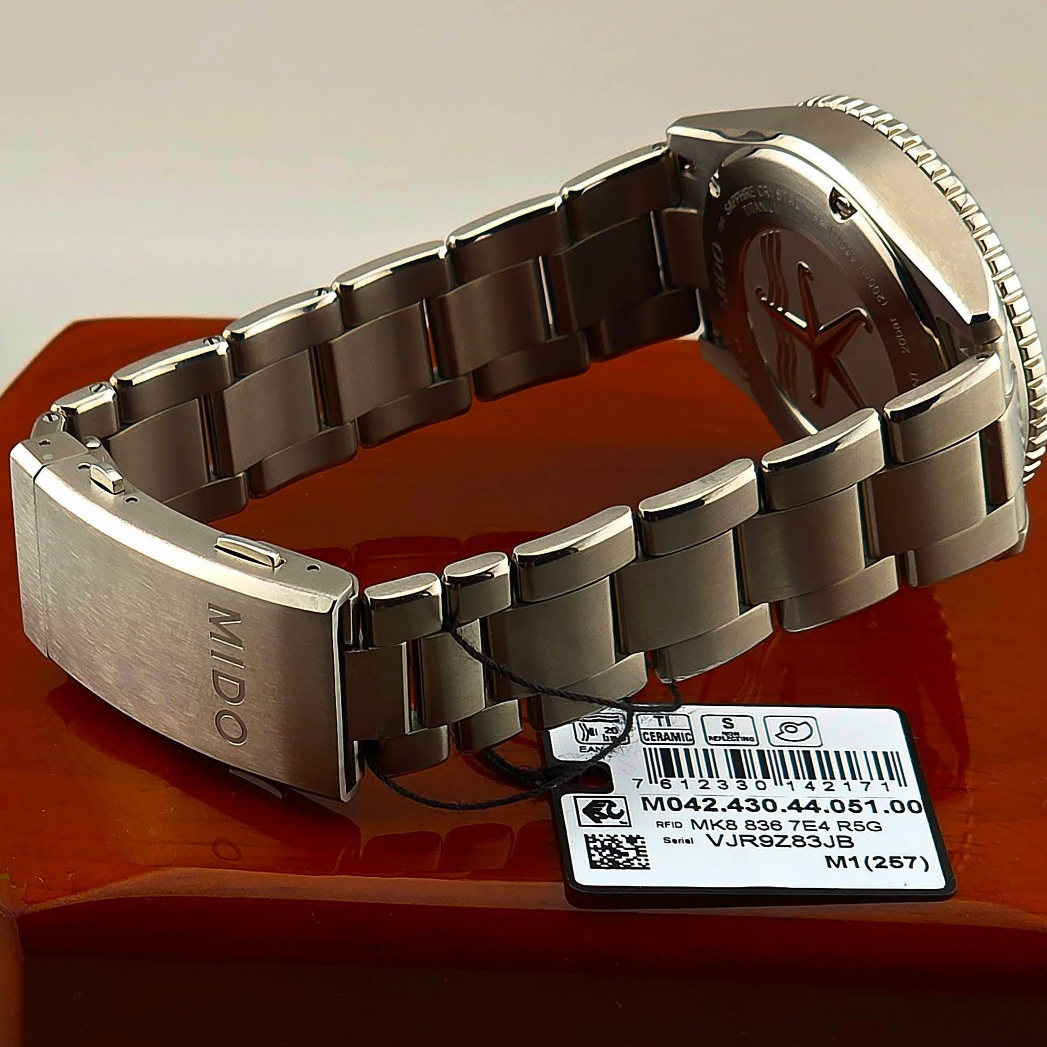 MIDO Ocean Star 200 Automatic Caliber 80 Ref. M042.430.44.051.00 - Image 8
