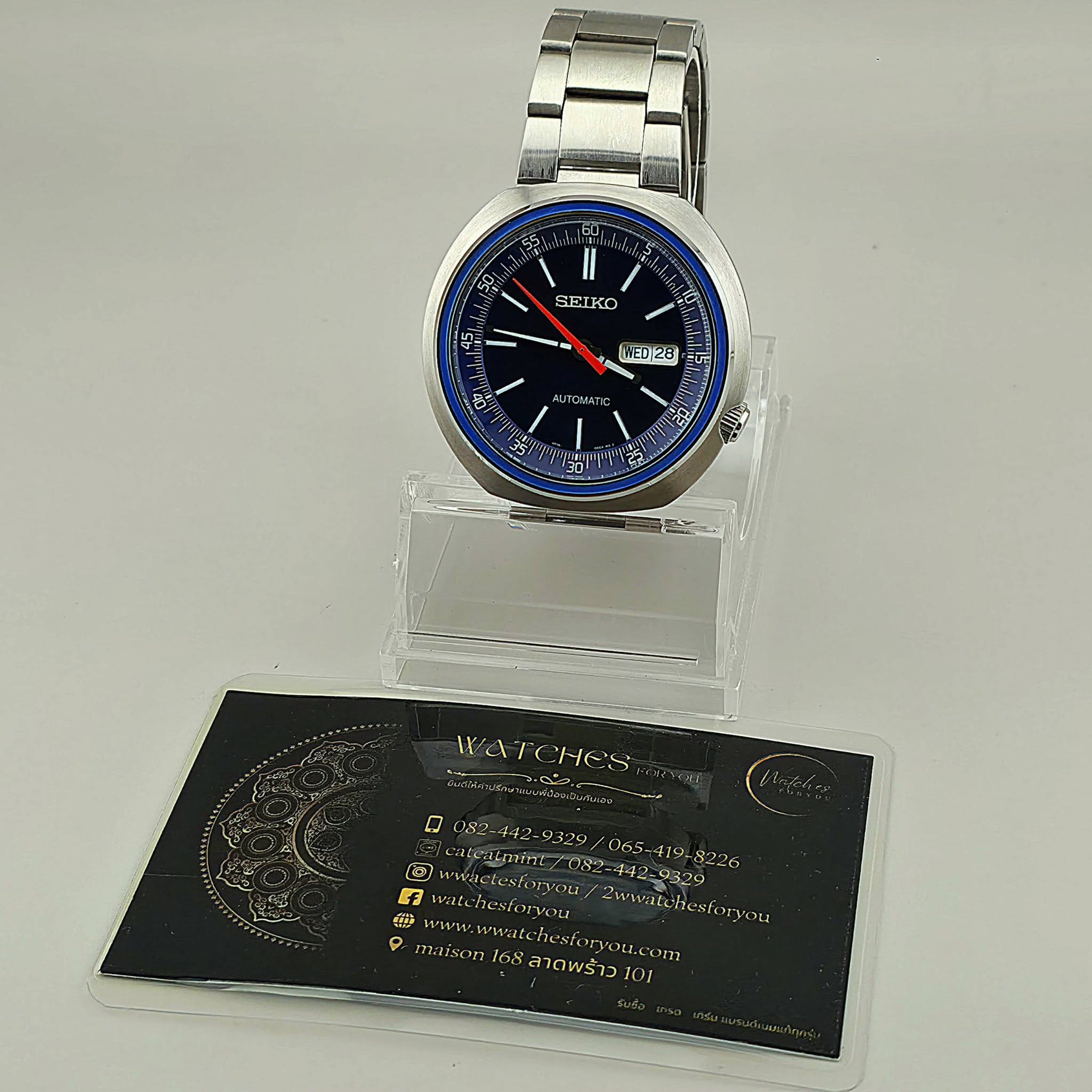 Seiko Recraft Series SRPC09K1 Blue Dial Cushion Case - Image 7