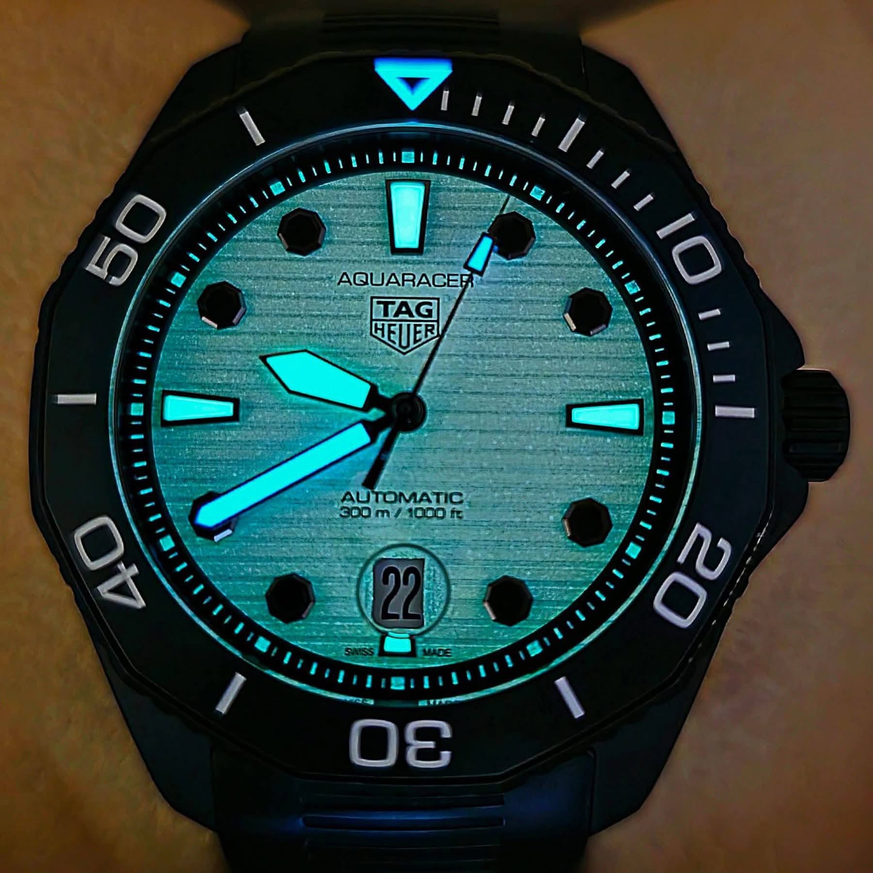 TAG Heuer Aquaracer Professional 300 Date Automatic 43 mm Steel coated with DLC WBP201D.FT6197 - Image 5