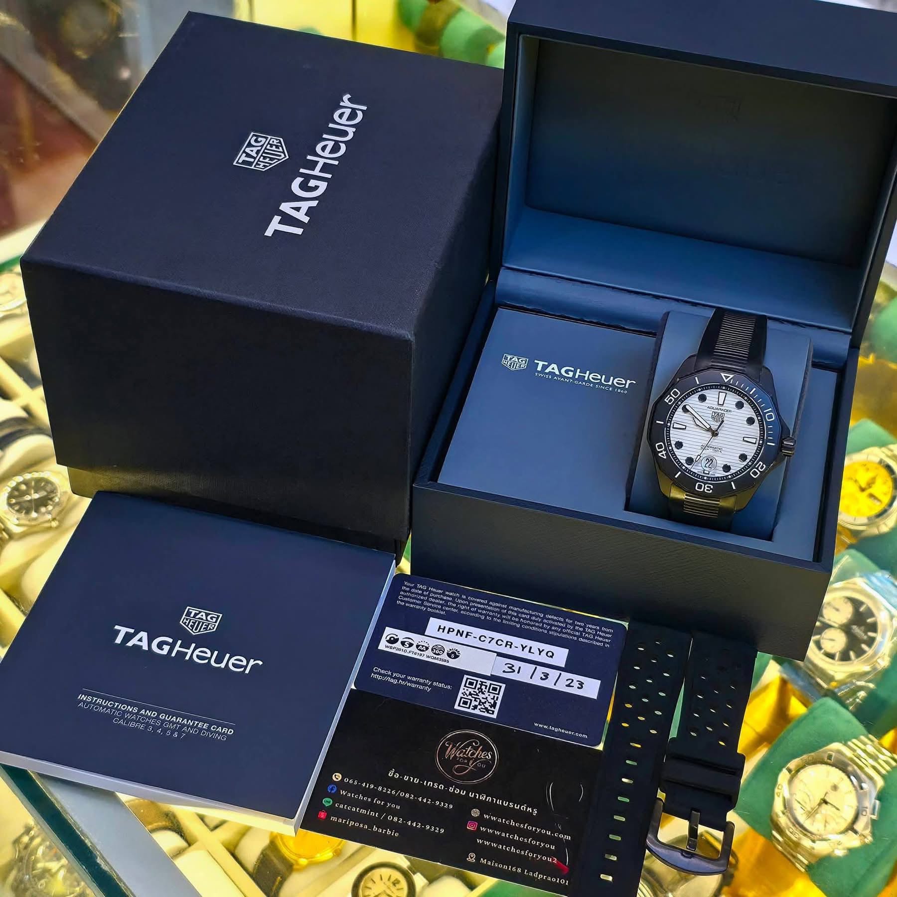 TAG Heuer Aquaracer Professional 300 Date Automatic 43 mm Steel coated with DLC WBP201D.FT6197 - Image 7