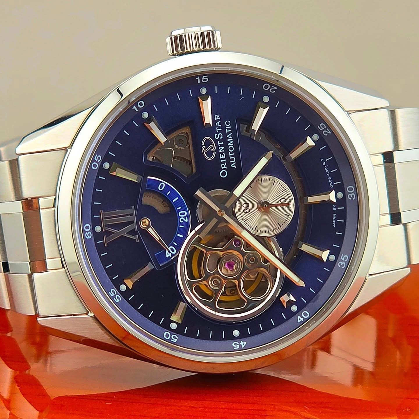 ORIENT STAR รุ่น Contemporary Mechanical RE-AV0003L Blue Dial - Image 4