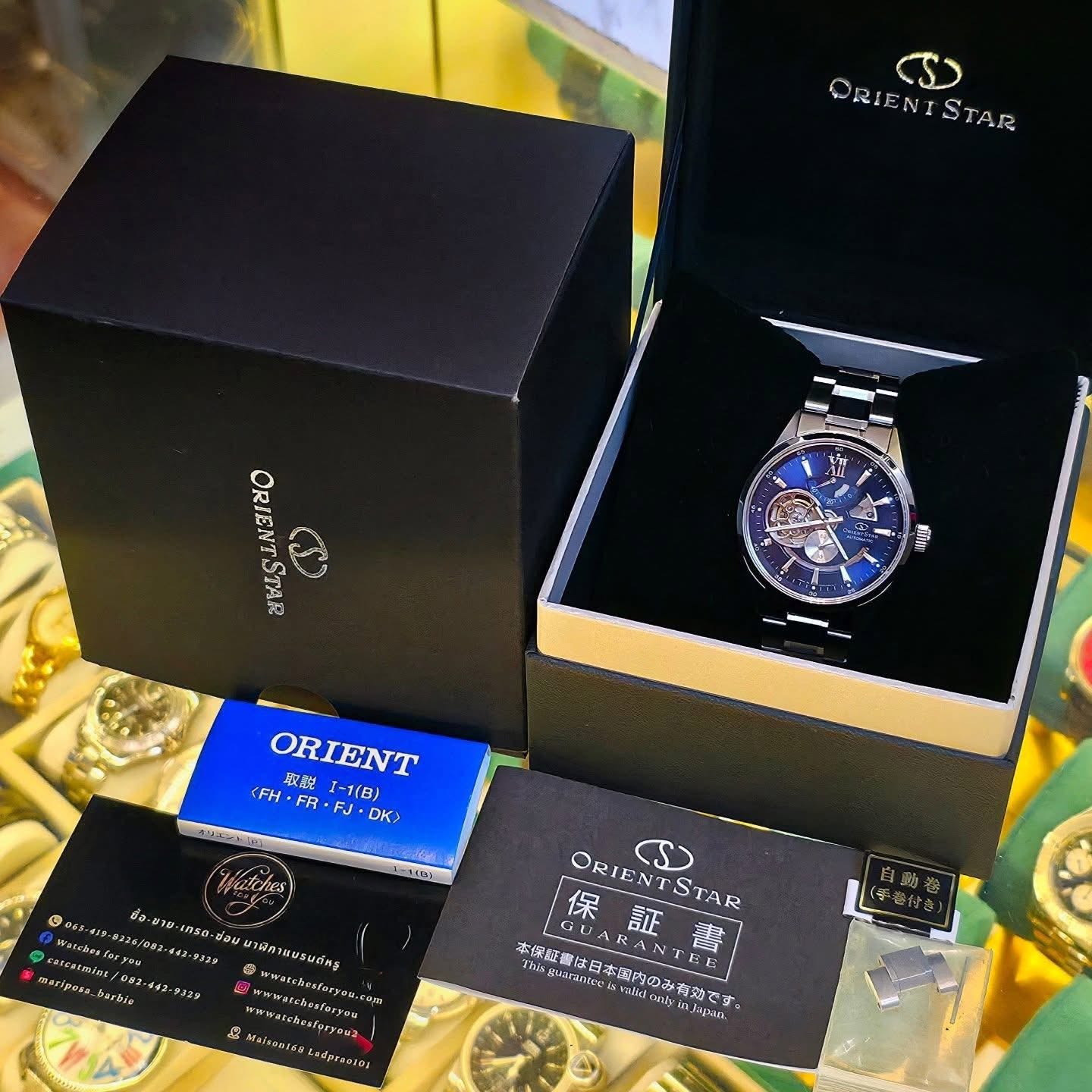 ORIENT STAR รุ่น Contemporary Mechanical RE-AV0003L Blue Dial - Image 6