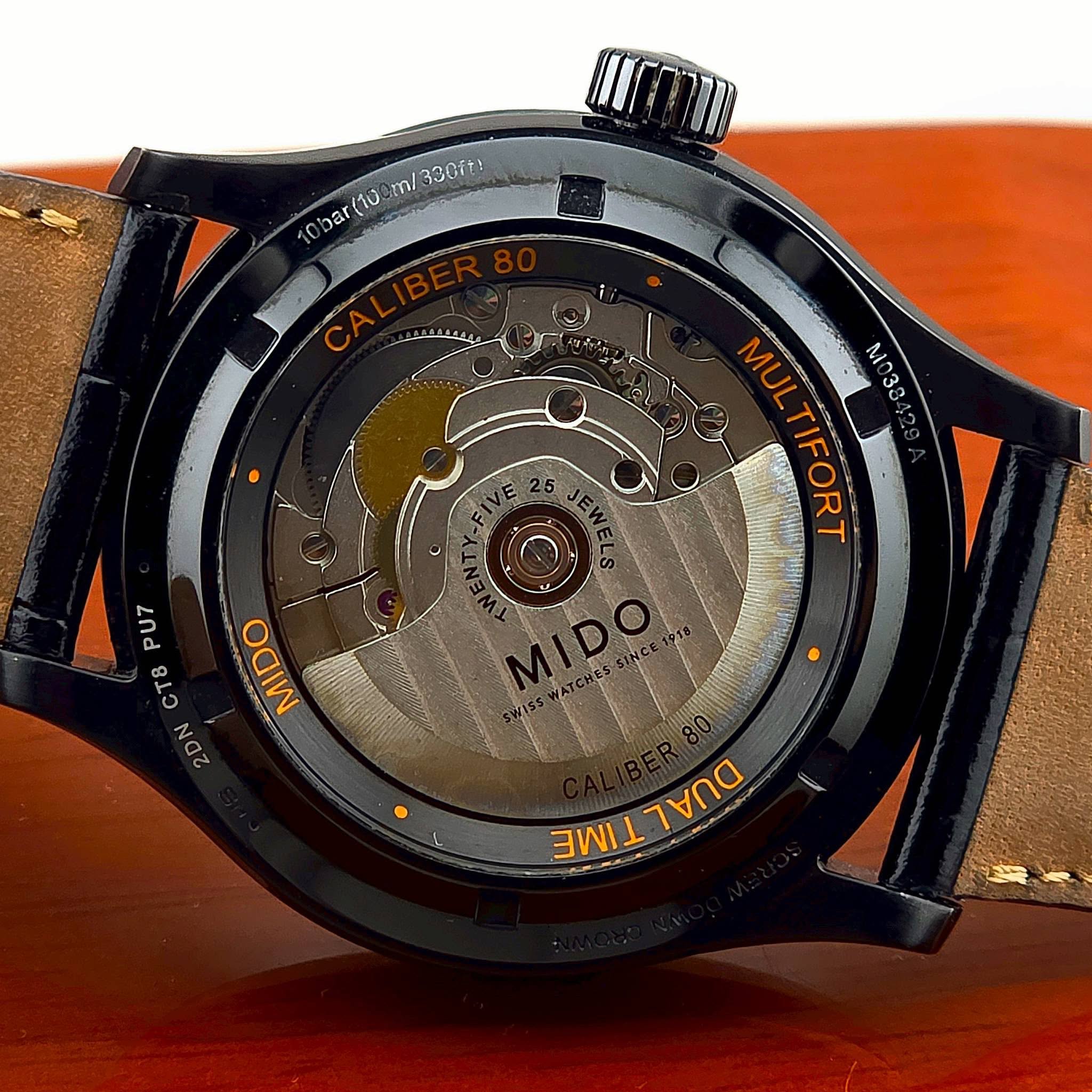 MIDO Multifort Dual Time Automatic (Black PVD) Ref. M038.429.36.051.00 - Image 3