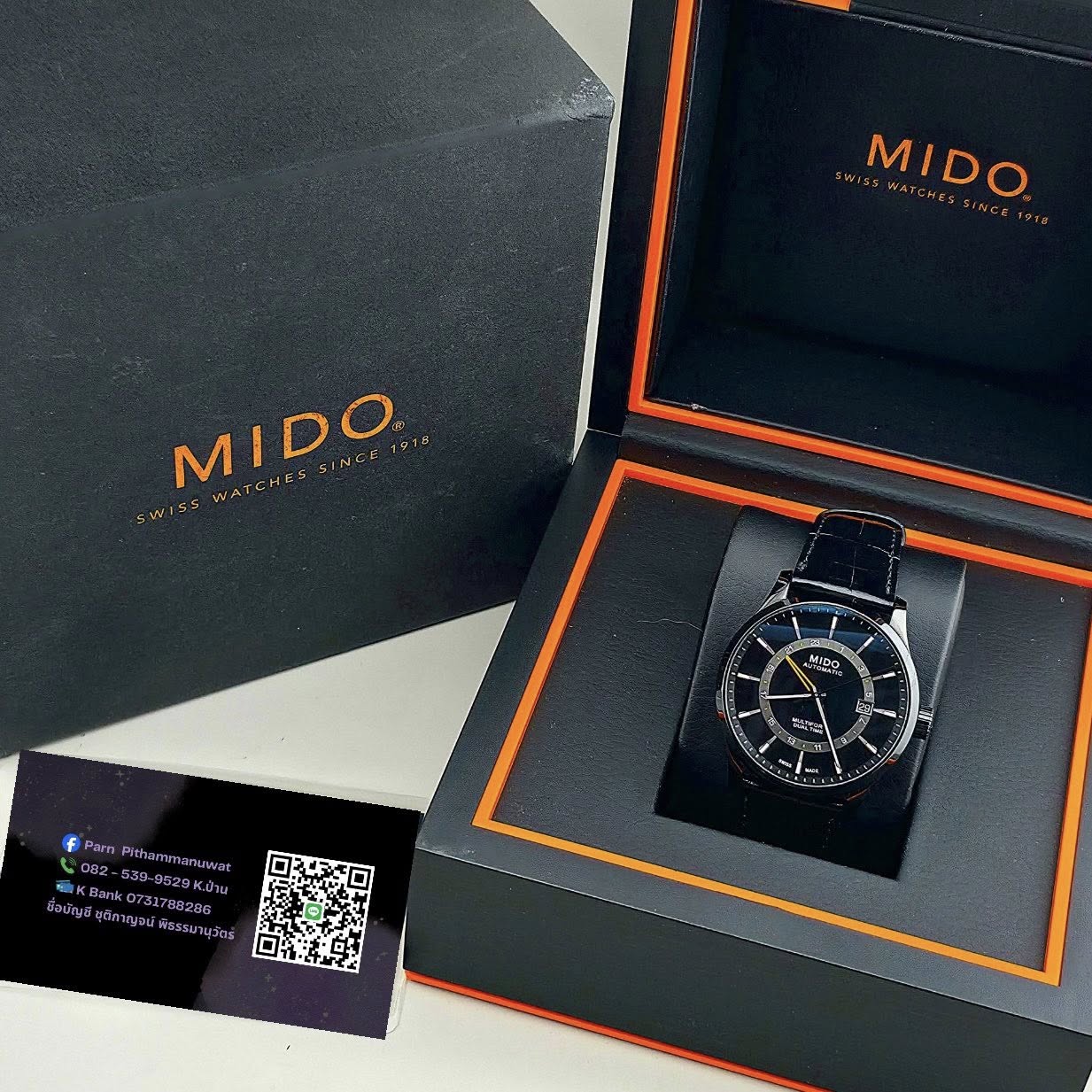 MIDO Multifort Dual Time Automatic (Black PVD) Ref. M038.429.36.051.00 - Image 4
