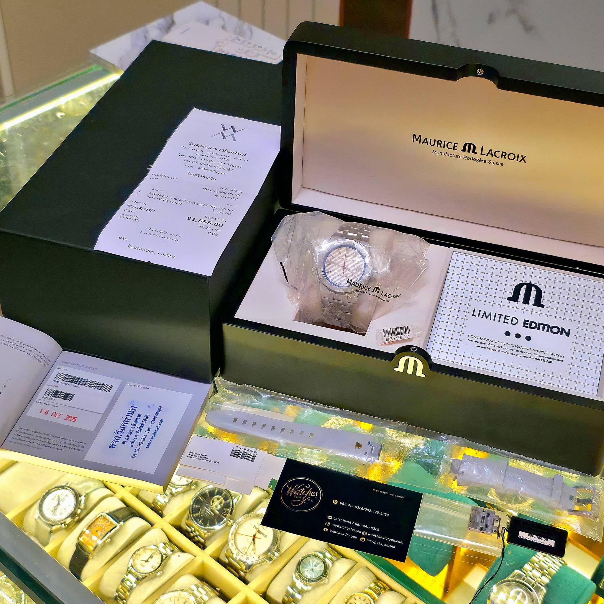 Maurice Lacroix x Pond Review AIKON Automatic Limited Edition 39 mm Ref. AI6007-SS00F-130-A - Image 3