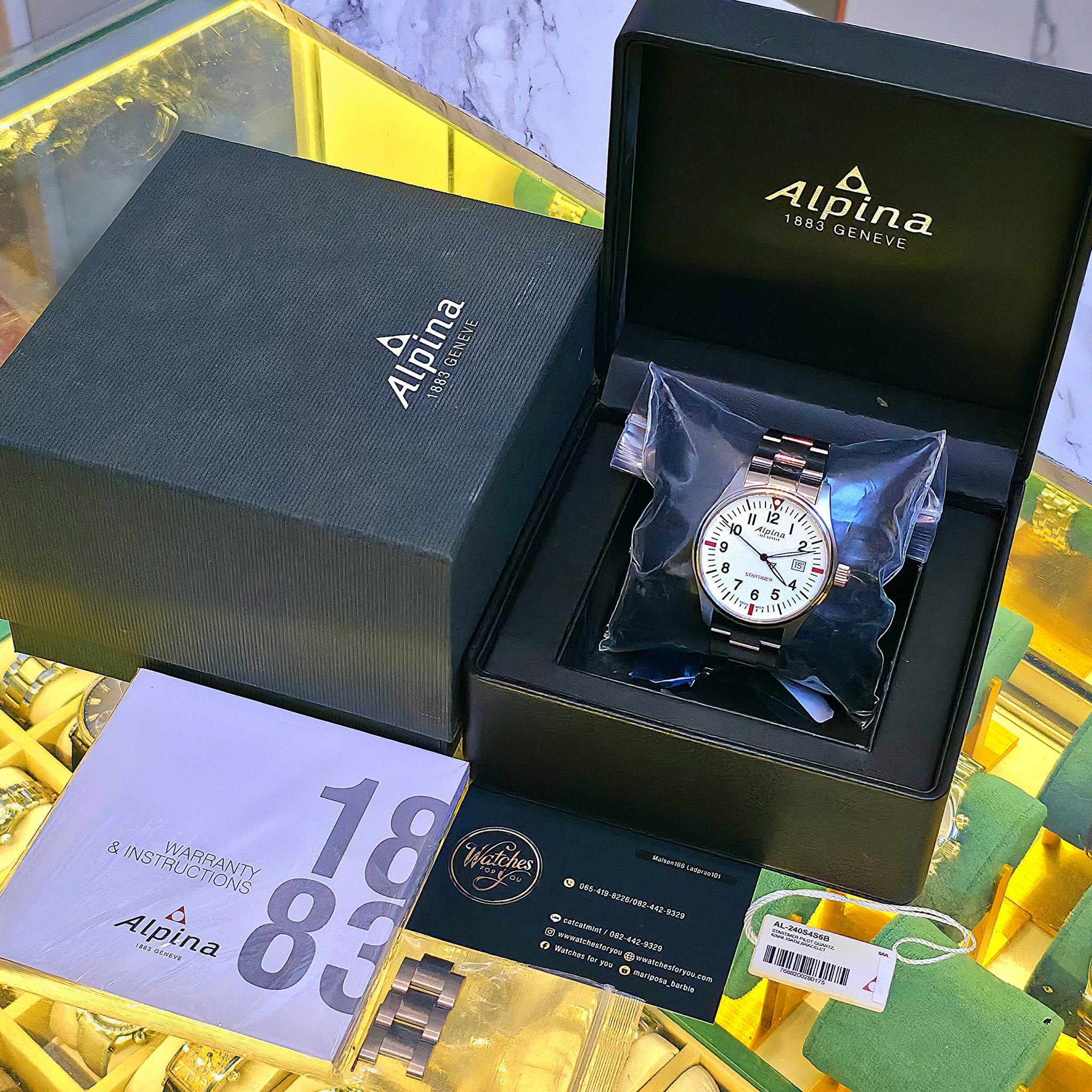 ALPINA MEN'S AL-240S4S6B STARTIMER PILOT 42 MM SWISS QUARTZ - Image 9