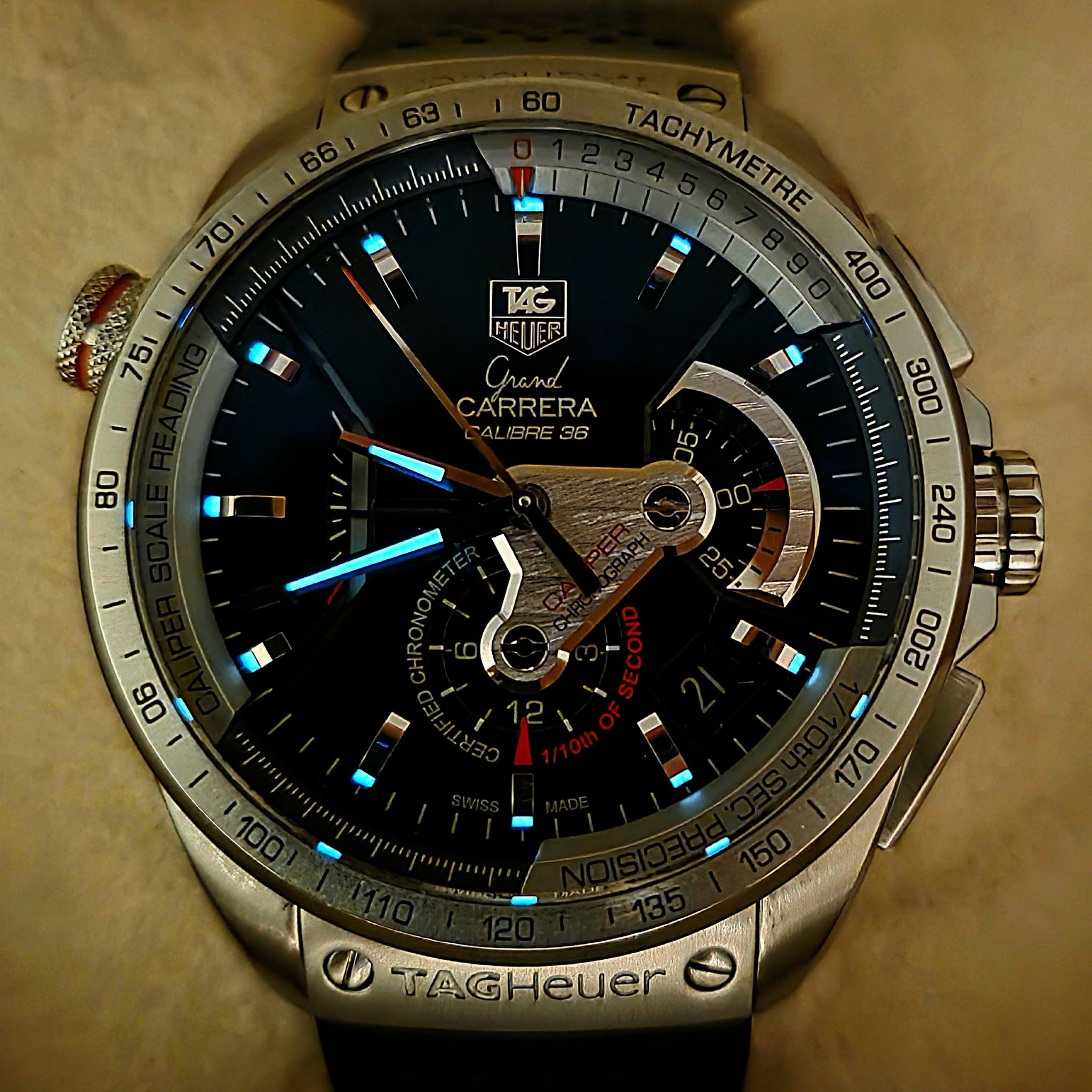 TAG Heuer Grand Carrera Calibre 36 Ref. CAV5115.FT6019 - Image 2