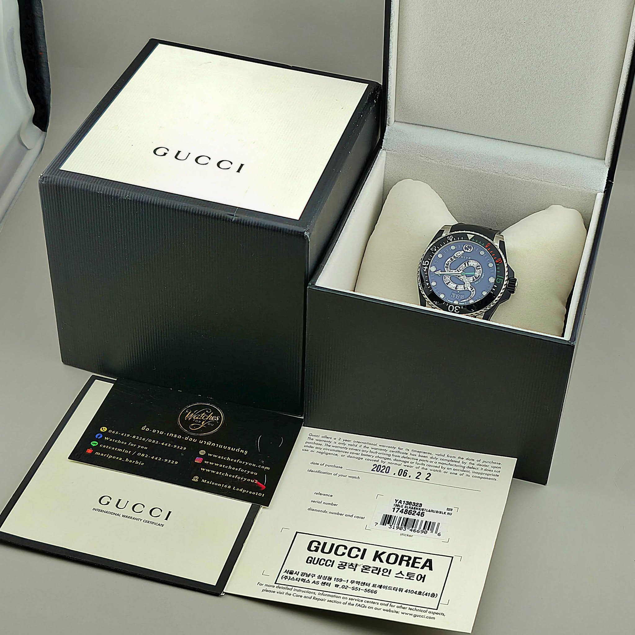 Gucci Dive Snake Dial Quartz YA136323 - Image 5