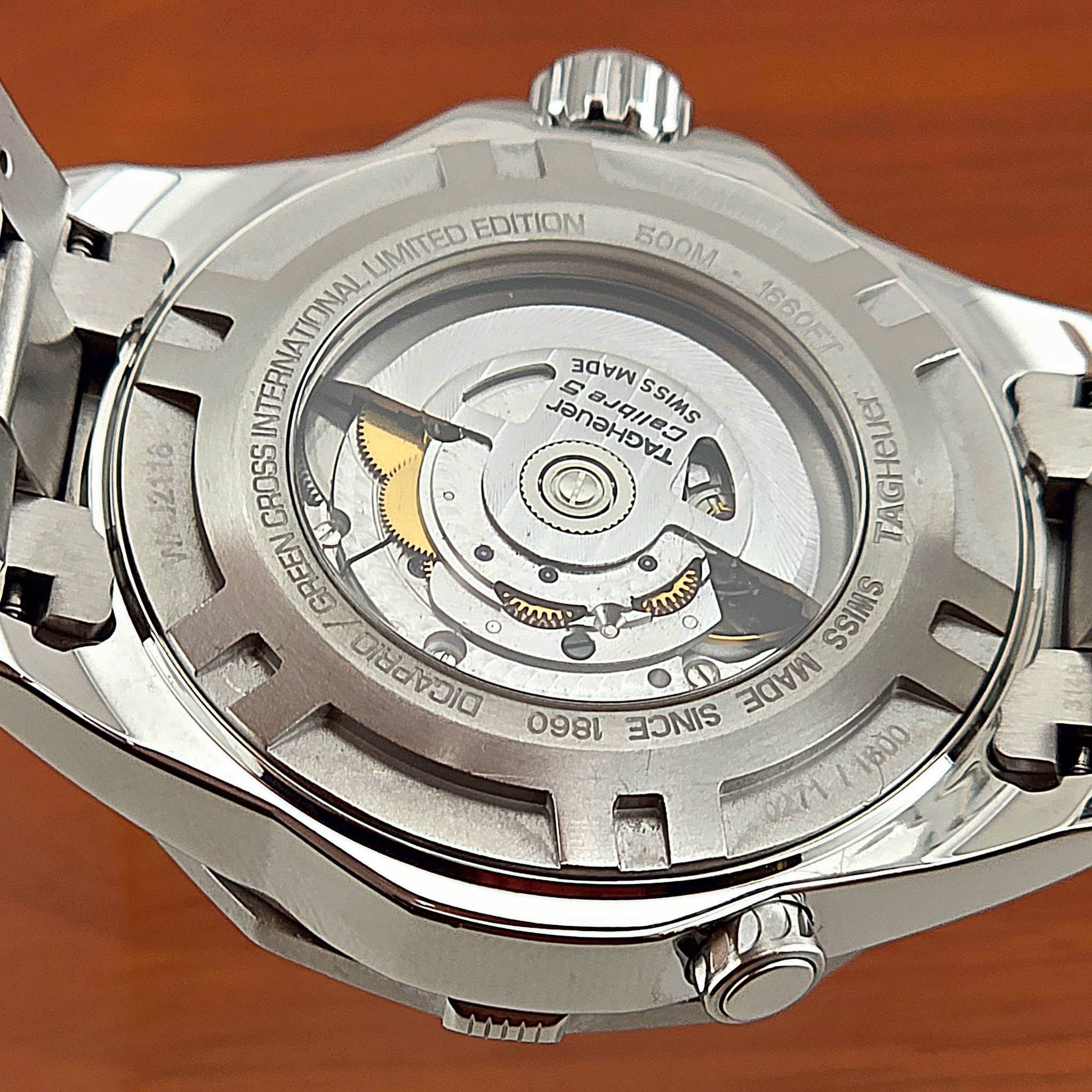 TAG Heuer Aquaracer 500M 43 mm 500M GREEN CROSS Automatic WAJ2116 Limited Ed - Image 6