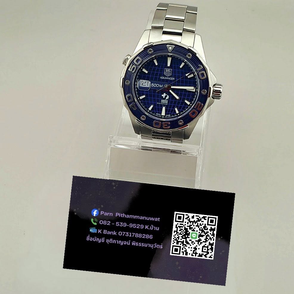 TAG Heuer Aquaracer 500M 43 mm 500M GREEN CROSS Automatic WAJ2116 Limited Ed - Image 7