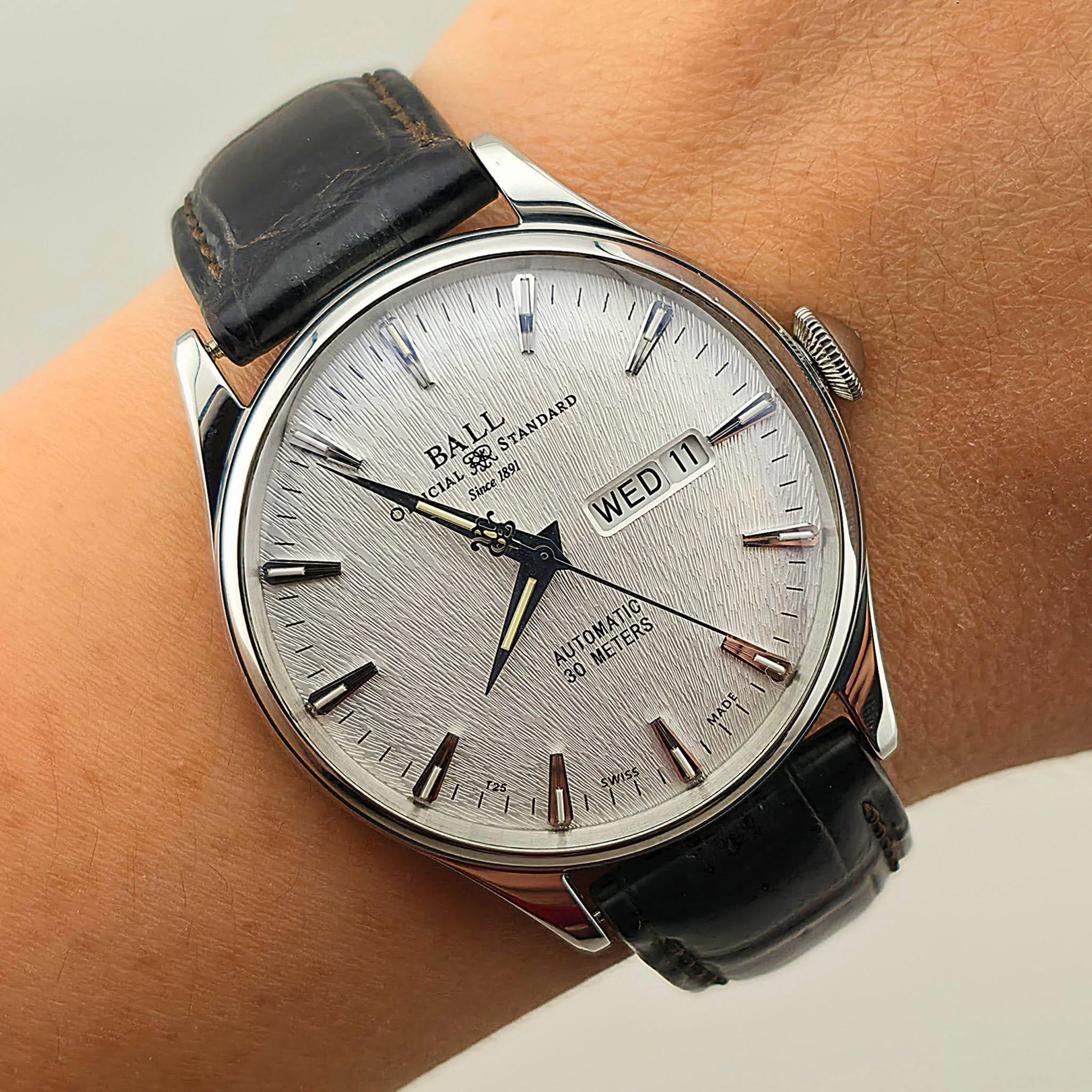 Ball Trainmaster / Official Standard Automatic Day-Date Ref. NM2080D-LJ-SL - Image 10