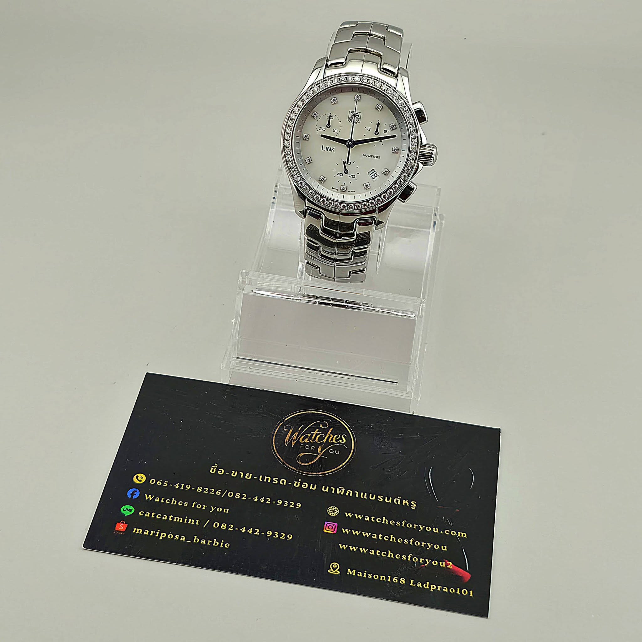 TAG Heuer Link Diamond Chronograph Ladies Ref:CJF1314 - Image 10