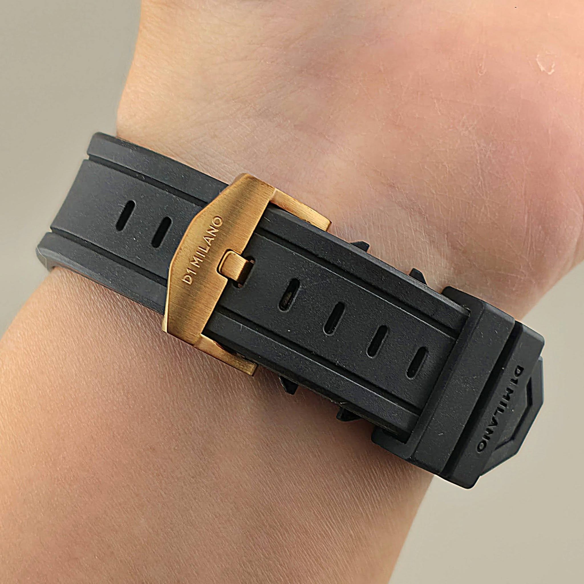 D1 Milano SKRJ / Skeleton Automatic Rose Gold Case Black Dial - Image 10