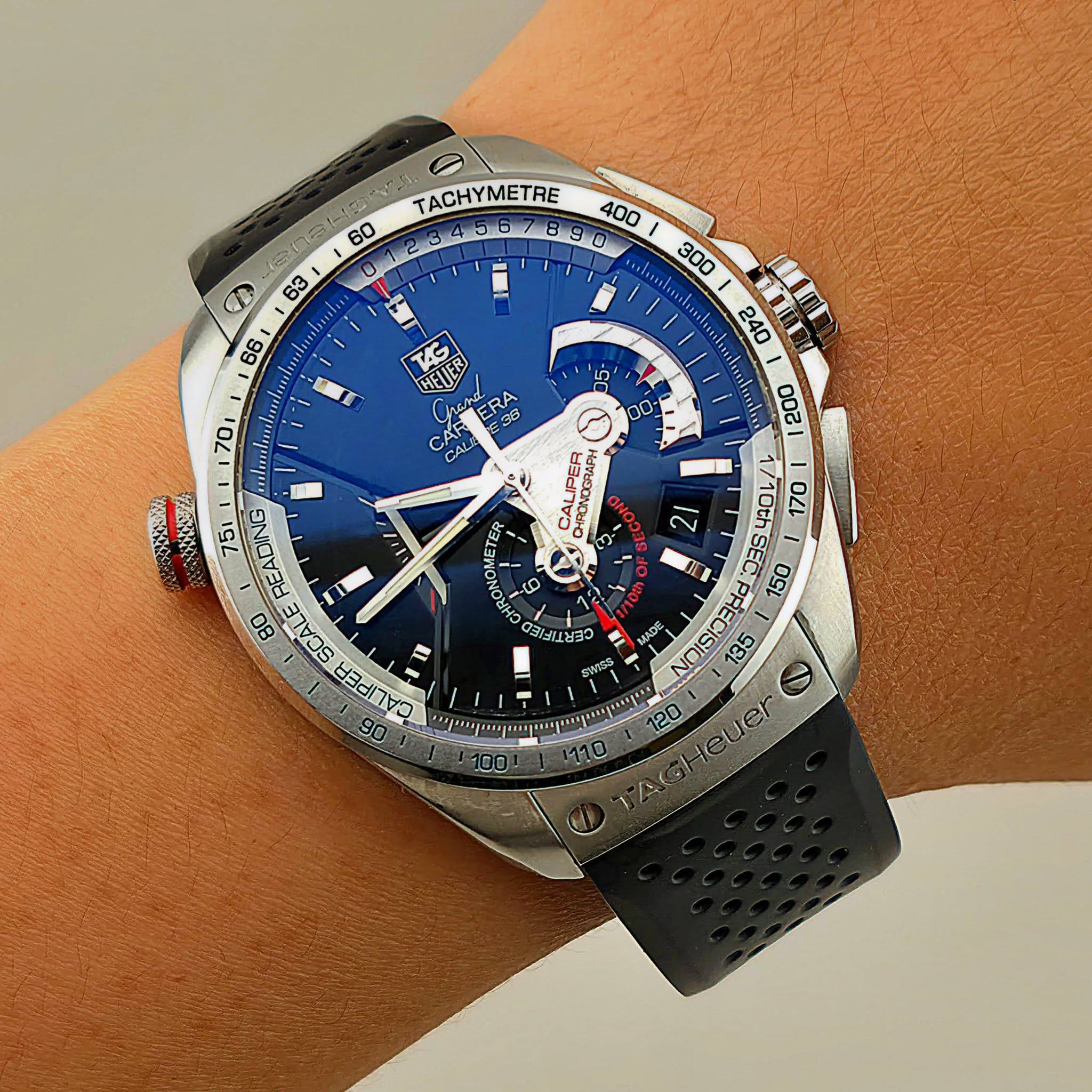 TAG Heuer Grand Carrera Calibre 36 Ref. CAV5115.FT6019 - Image 9