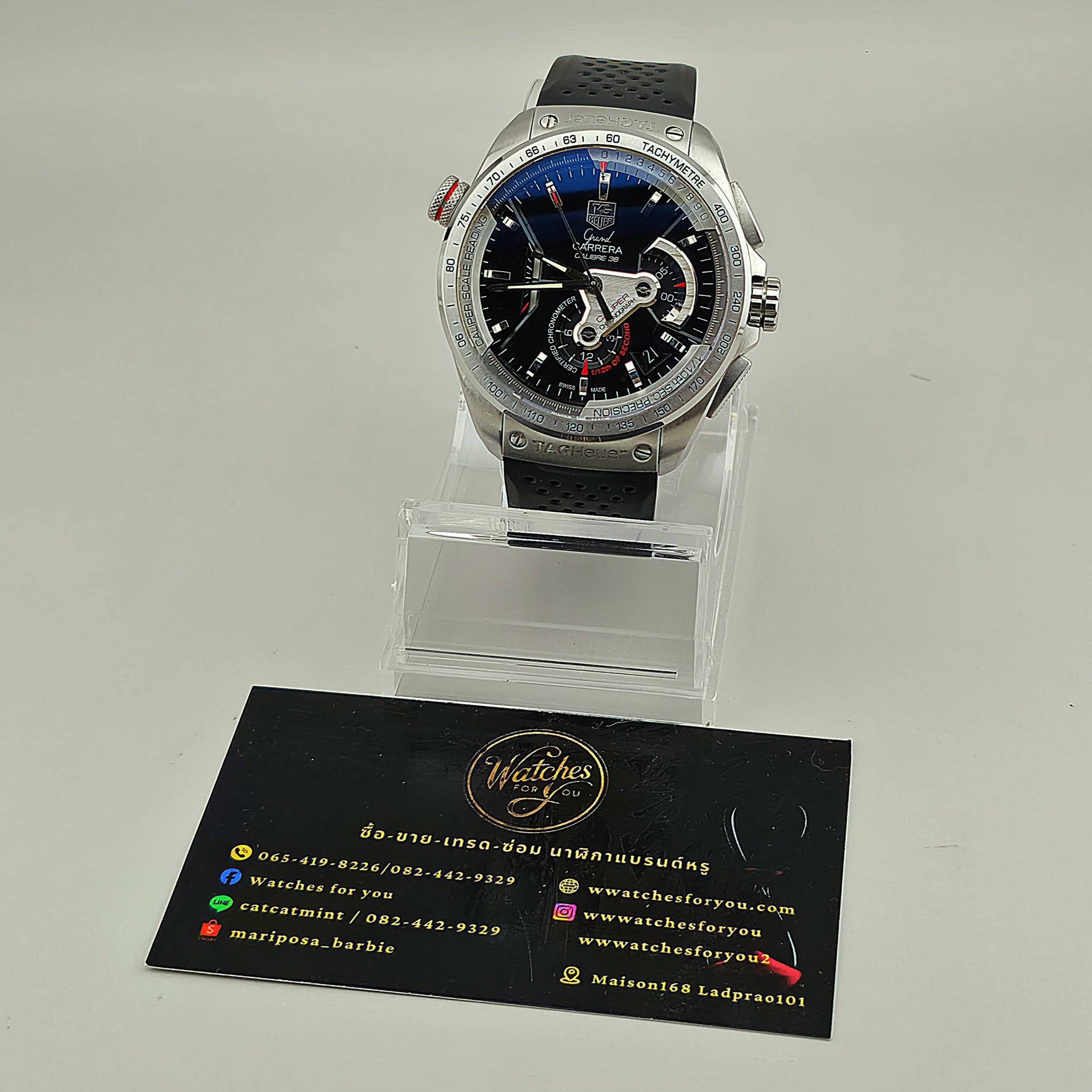 TAG Heuer Grand Carrera Calibre 36 Ref. CAV5115.FT6019 - Image 10