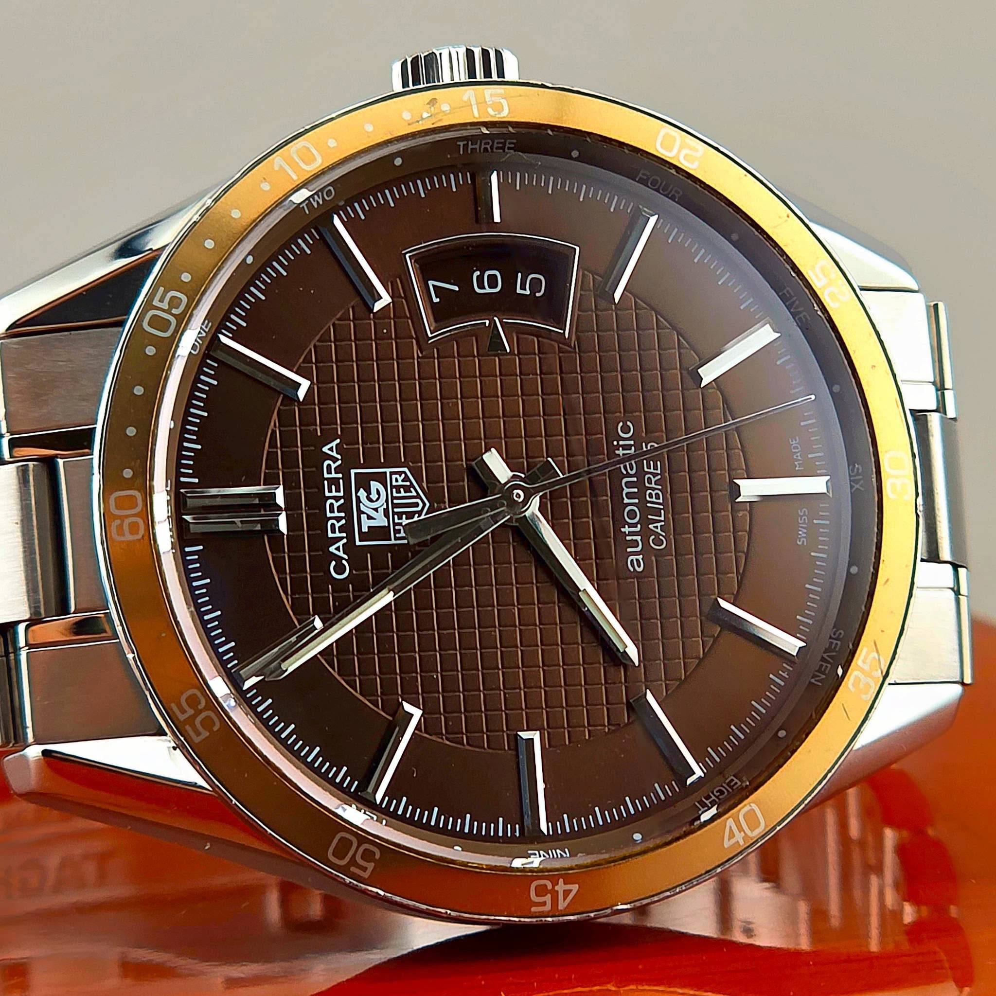 Tag Heuer Carrera Brown Dial Men's Watch WV211N.BA0787 - Image 3