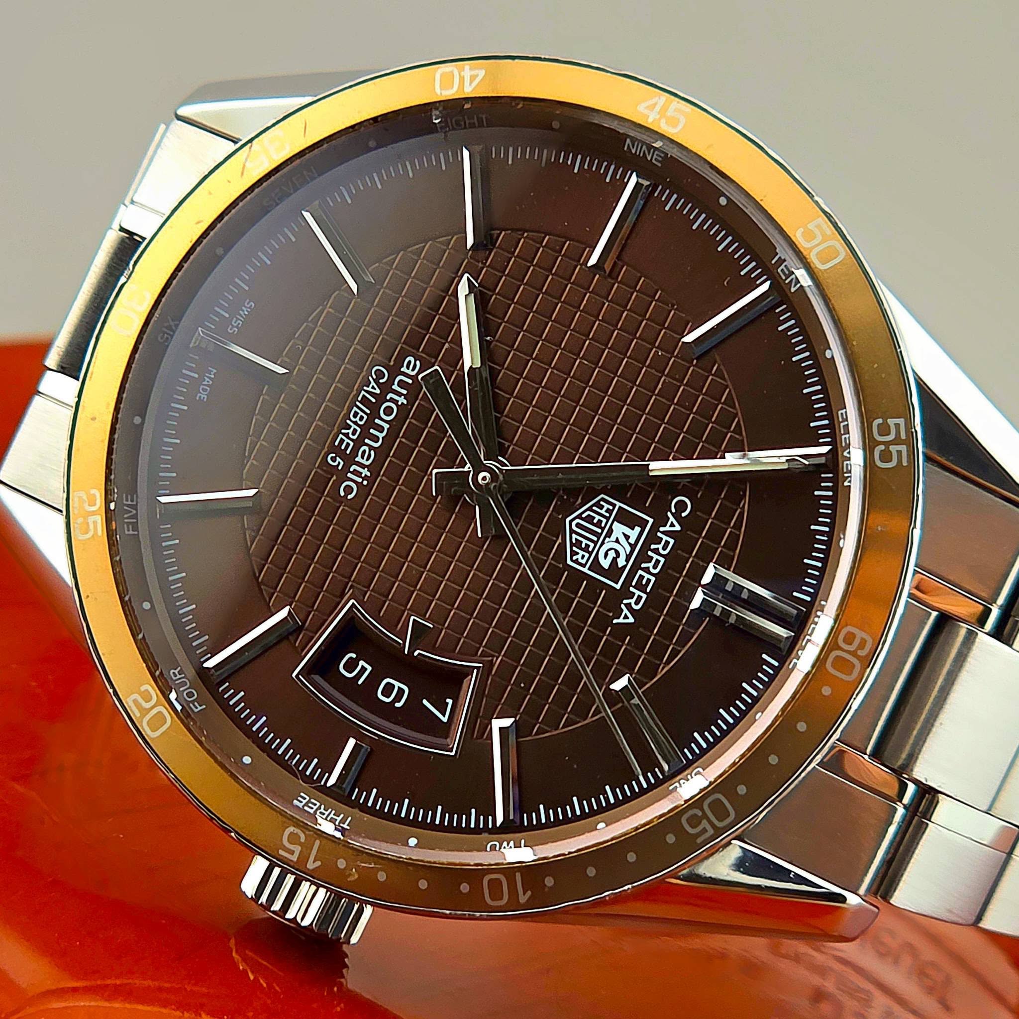 Tag Heuer Carrera Brown Dial Men's Watch WV211N.BA0787 - Image 8