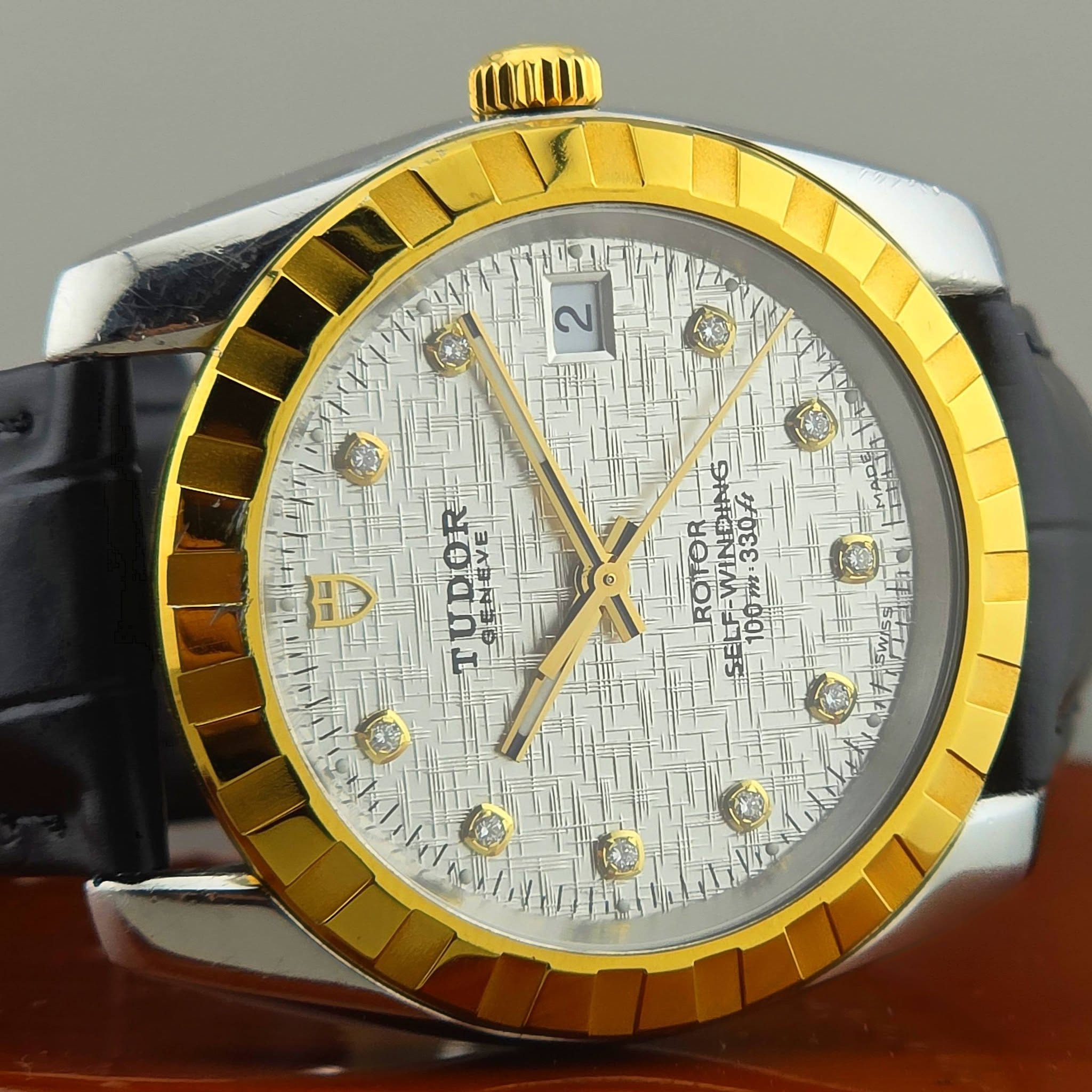 Vintage Tudor Prince Date Classic Diamonds 21013 Linen Dial - Image 7