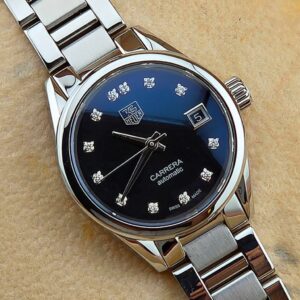 TAG Heuer Carrera Lady Calibre 9 Automatic Diamond Ref.WAR2413 Black Diamond Dial