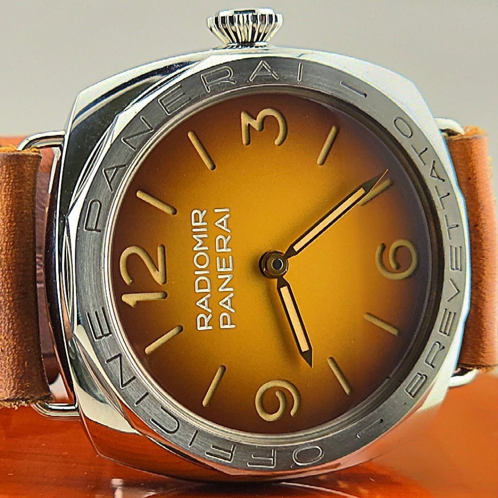 Panerai Radiomir 3 Days Acciaio Brevett Brown Dial Hand Wind Men Watch PAM00687 (Pam687) - Image 2