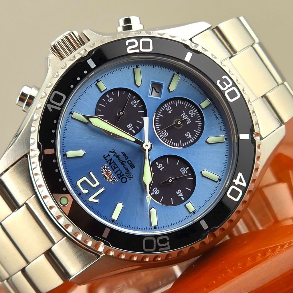 Orient Diver Design Chronograph Solar-Powered Reference: RA-TX0206L - Image 2