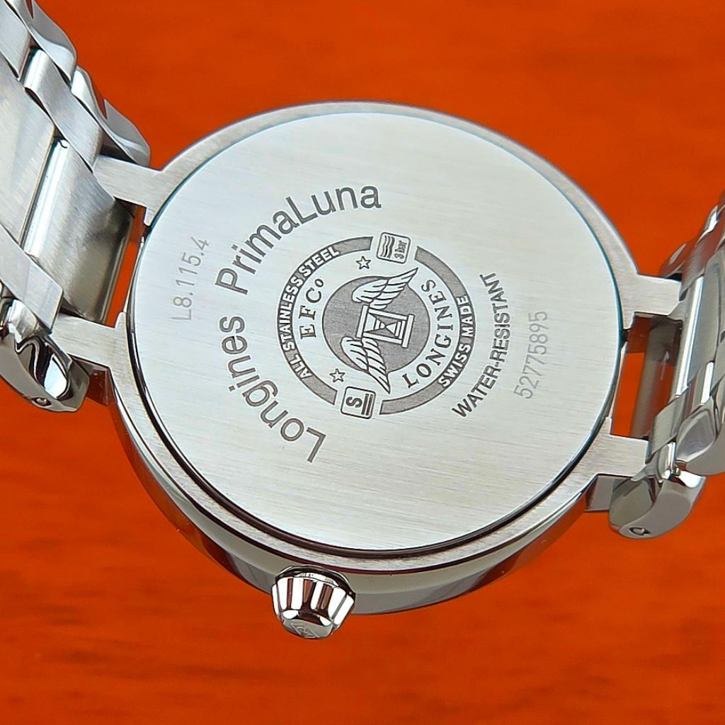 LONGINES PrimaLuna Moonphase Diamond Mother of Pearl 30.5mm Quartz Ref. L8.115.4.87.6 - Image 3